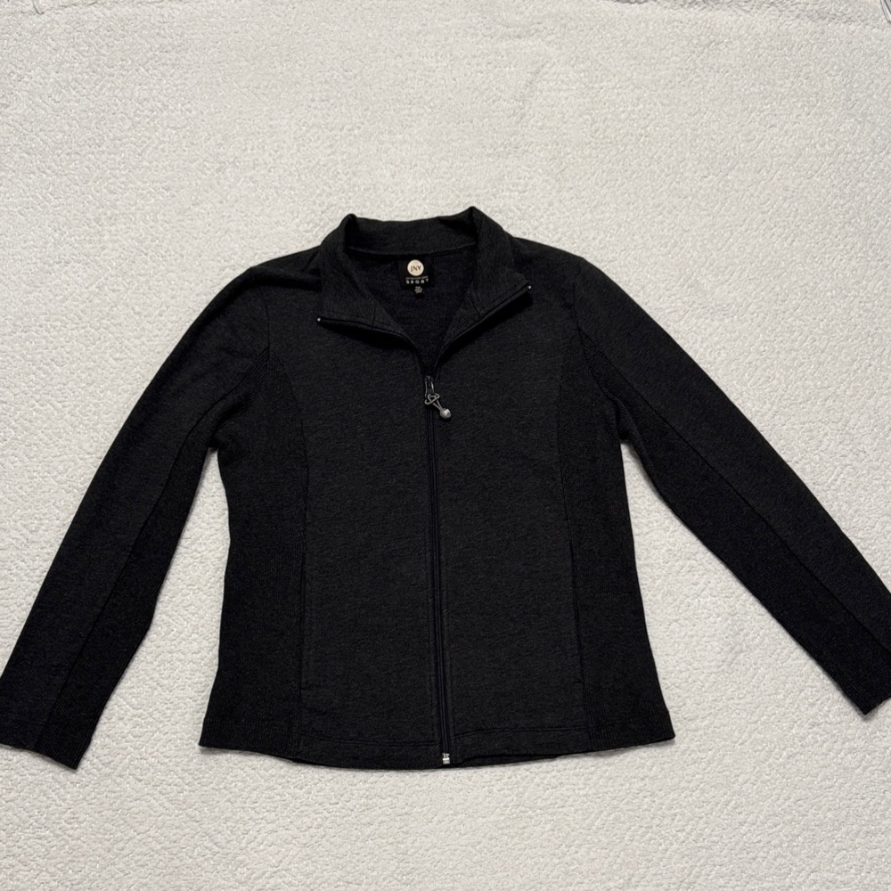 Jones New York Women's Dark Gray Utility Jacket Sz Petite M